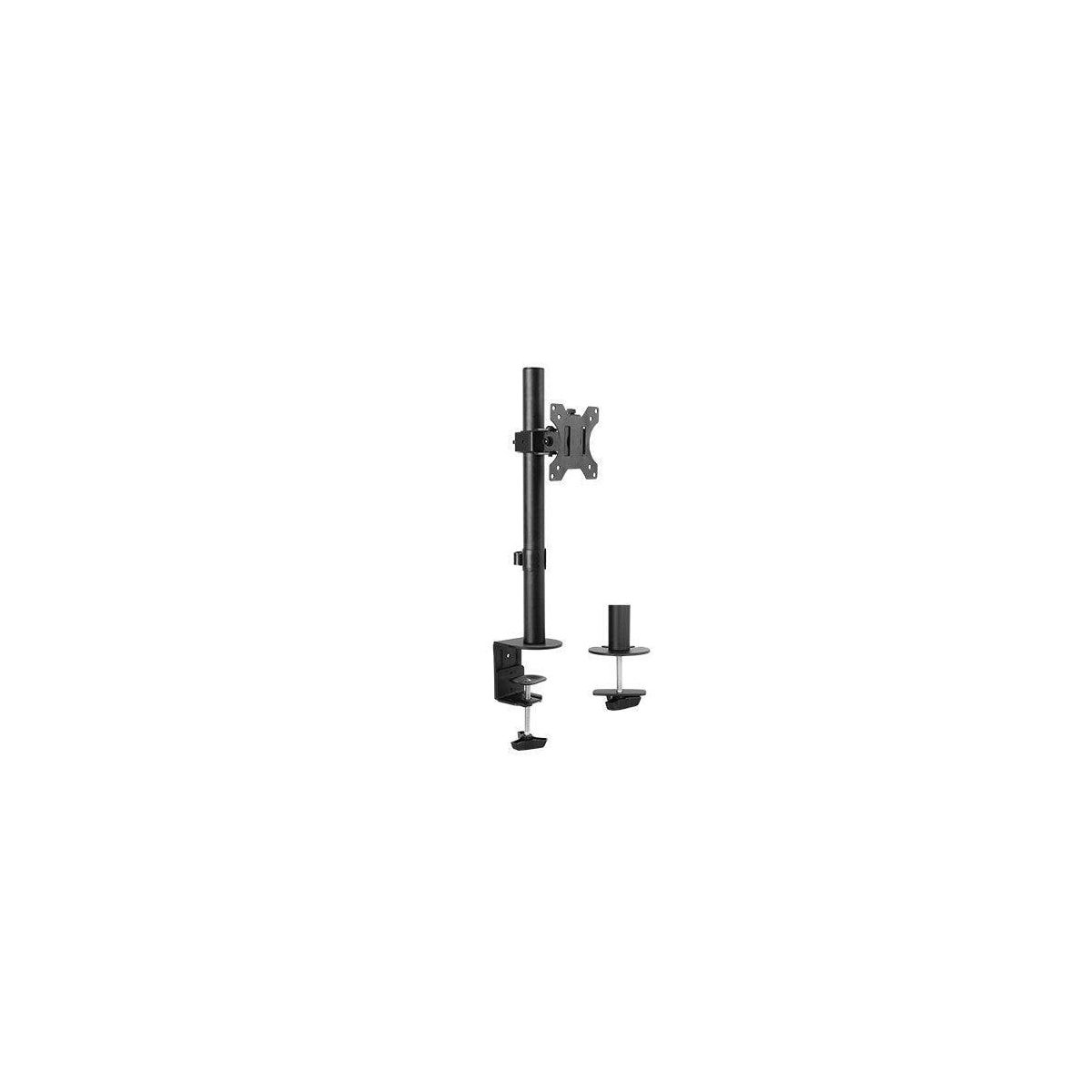 NÖRDIC Monitorarm Table Bracket for 1 Monitor 13-32 med Justerbar høyde Rotatbar og vippbar, Stål, Svart, Skjermbrakett VESA 75 og 100