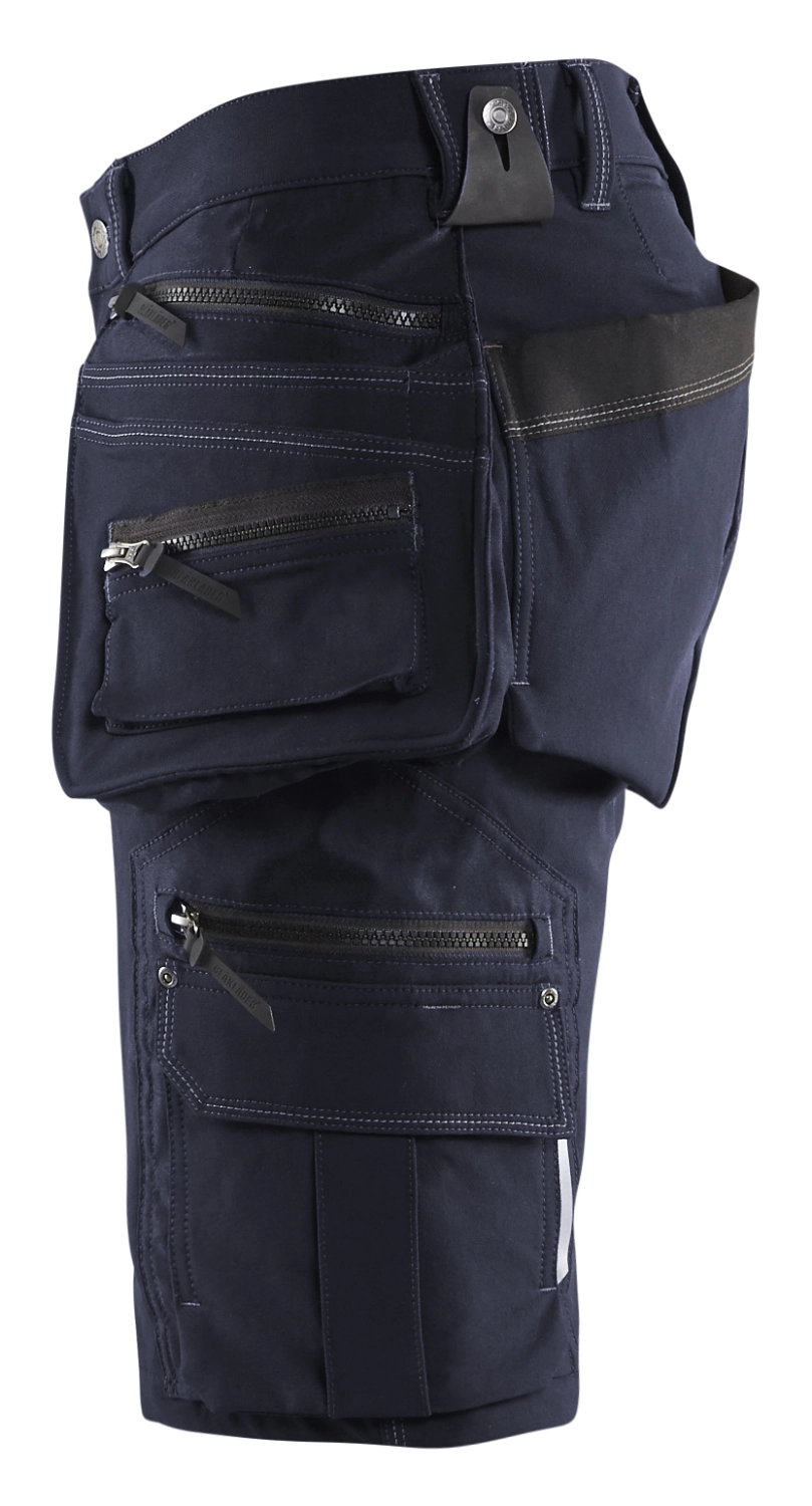 Blåkläder X1900 Werkbroek kort 4-weg Stretch 1988 - marineblauw - maat 50 (M)