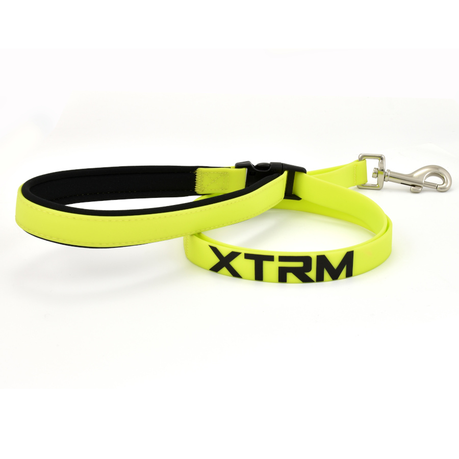 Guia para cães X-TRM em PVC amarelo