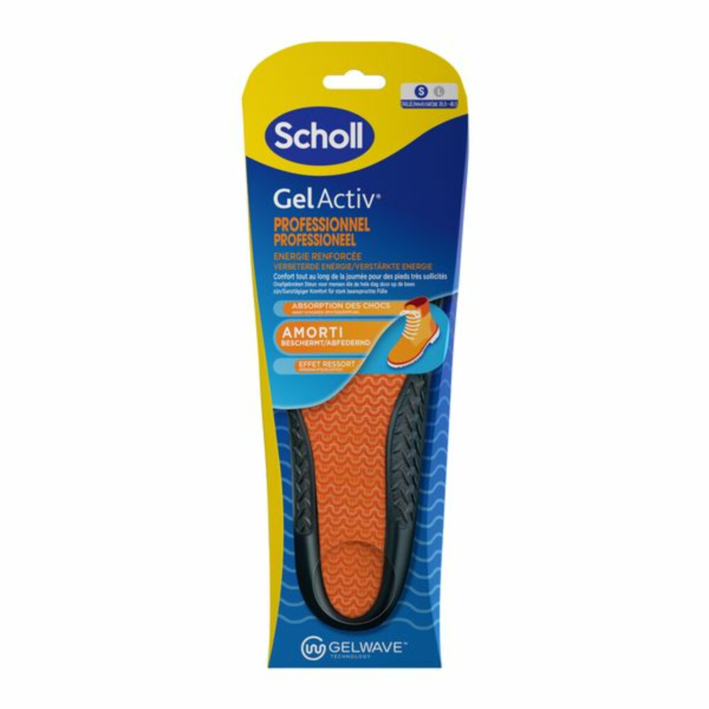 Scholl GelActiv Inlegzolen Work & Boot Small Maat 35.5-40.51 paar
