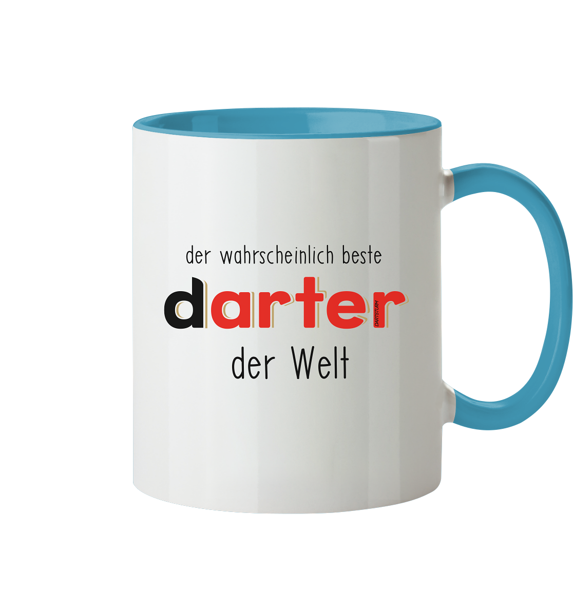 DartSturm - Der wahrscheinlich beste darter der Welt Schwarz - Tasse zweifarbig