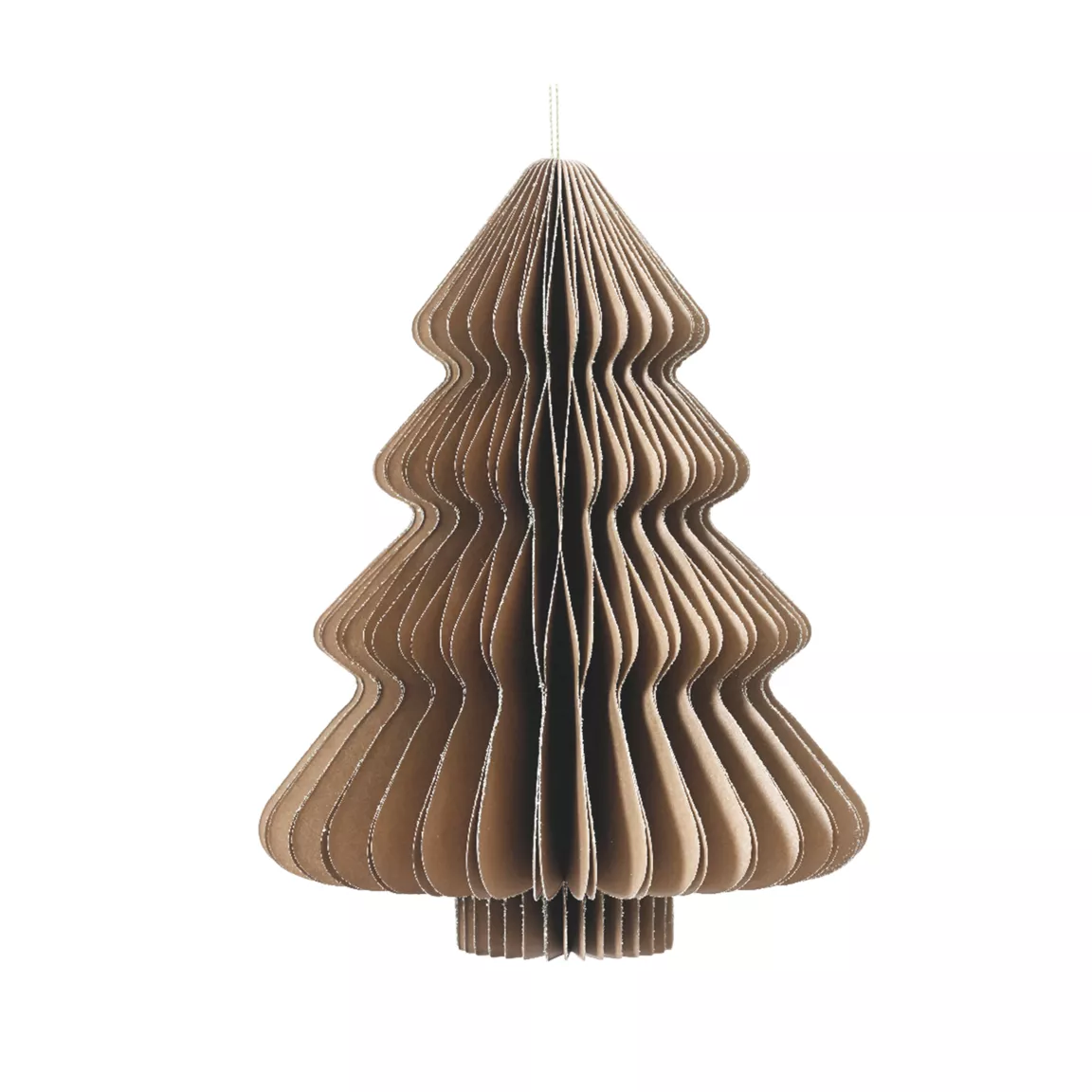 Sapin papier à suspendre (H40 cm) Fermeture Magnétique Brun