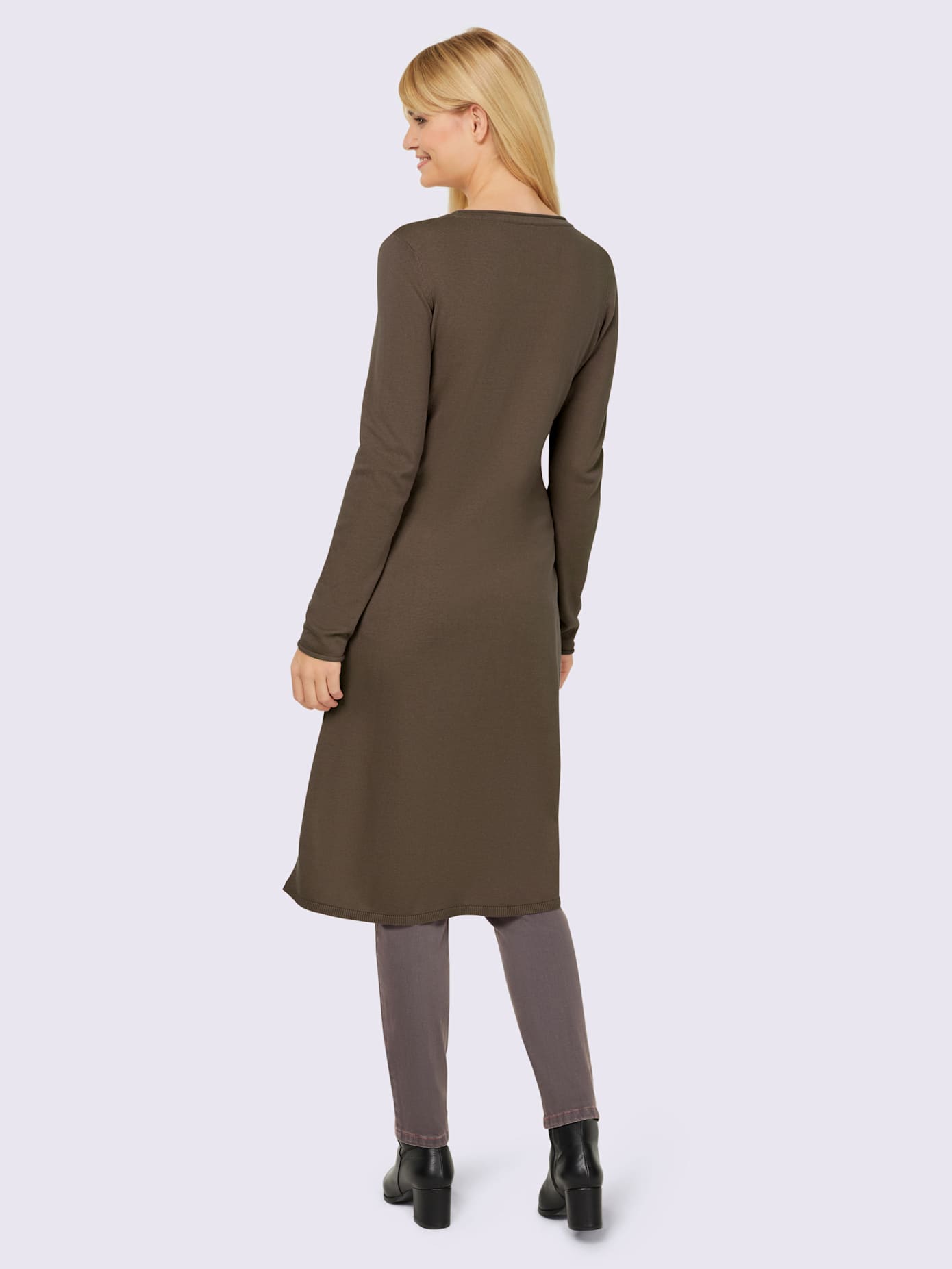 Veste longue en tricot look tendance