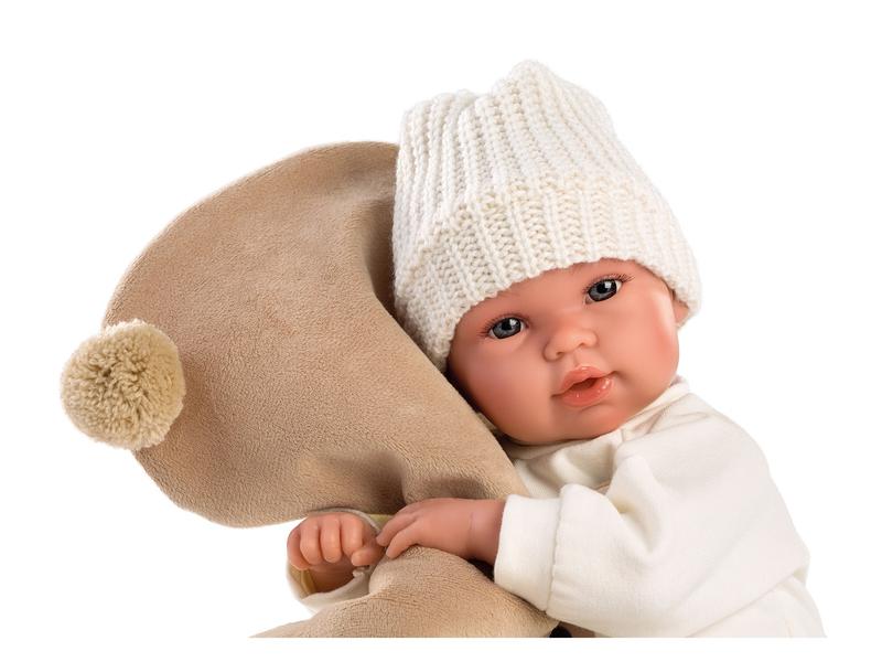 Llorens Babypuppe Teddybär 36 cm Weichkörperpuppe