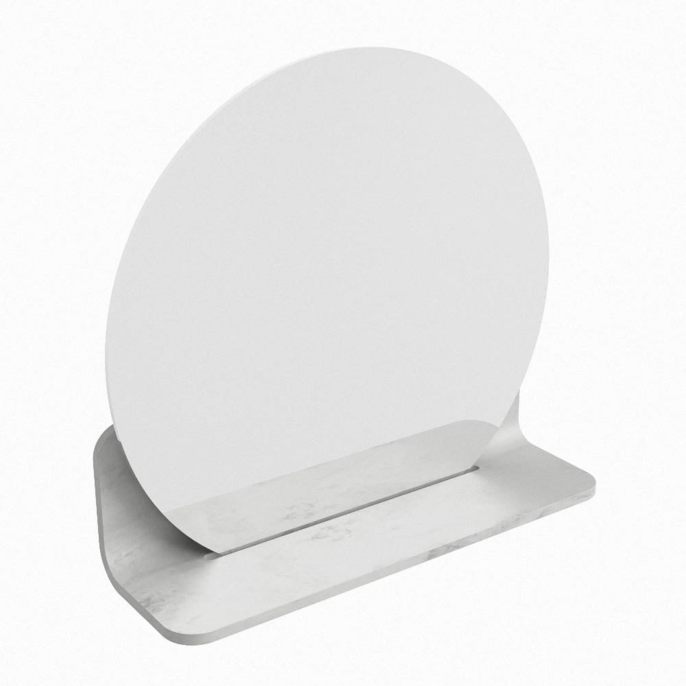 Mondiaz Spot spiegel rond Ø40cm met planchet opalo