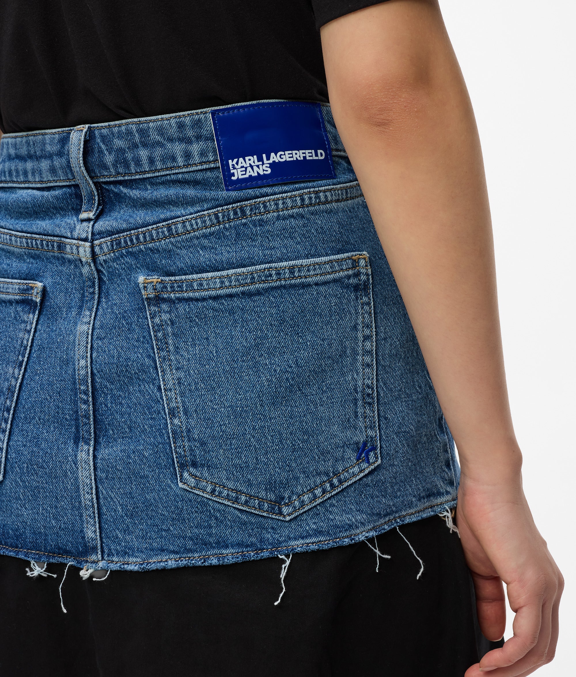Denim Paneel Maxi rok