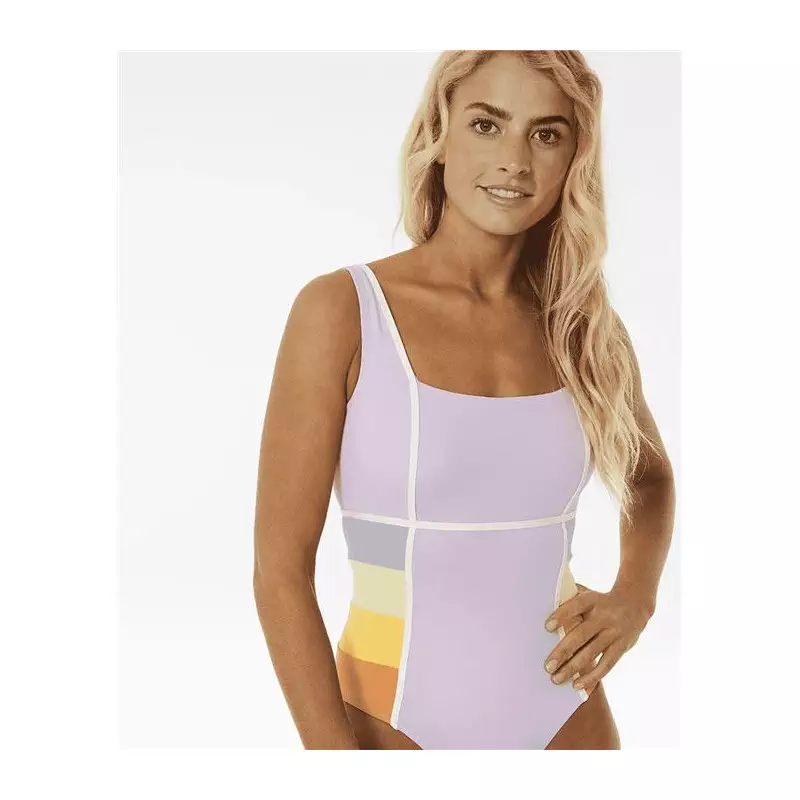 Maillot de bain RIPCURL Sunrise Stripe Good 1 Pc Lilac