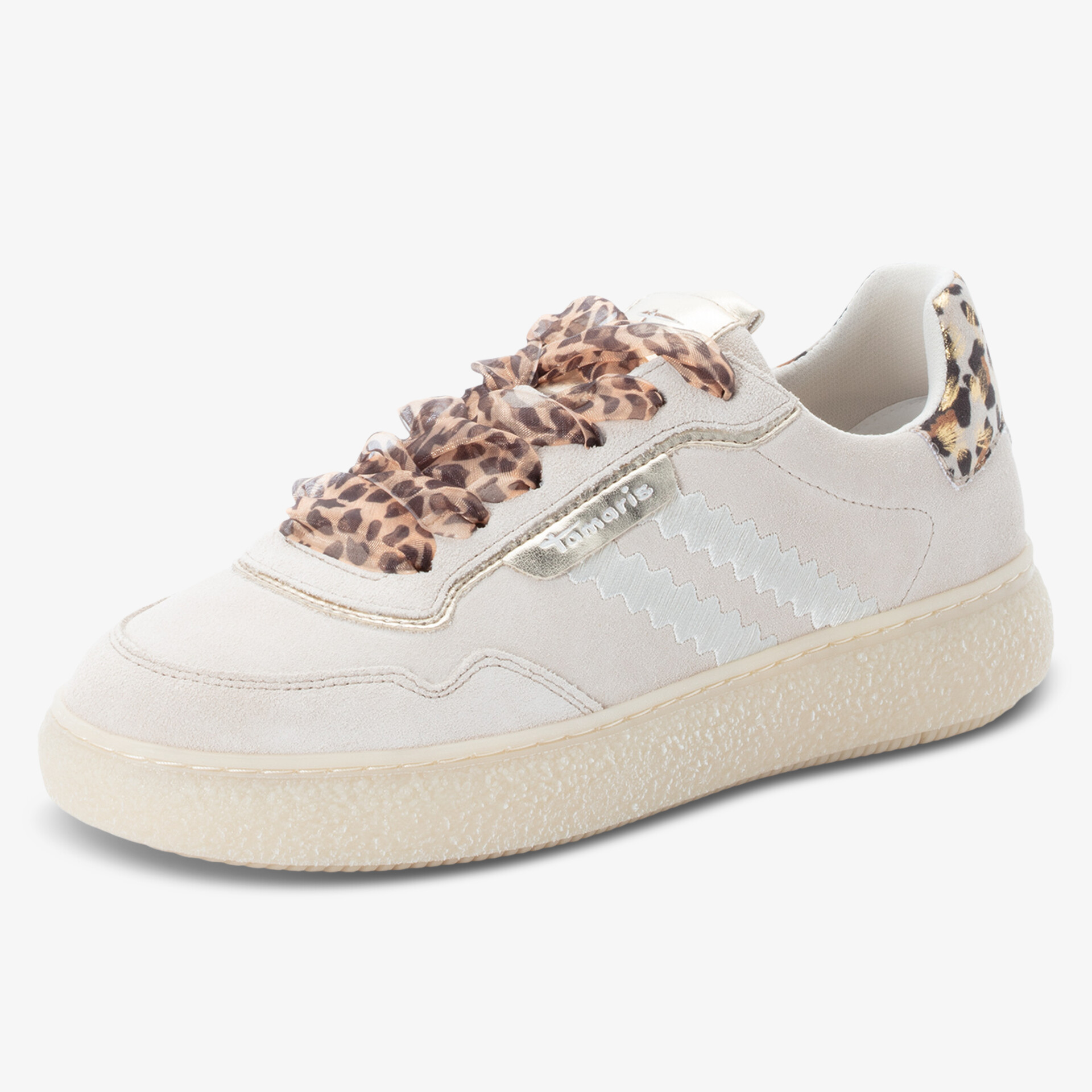 Tamaris Damen Klassische Schnürer beige