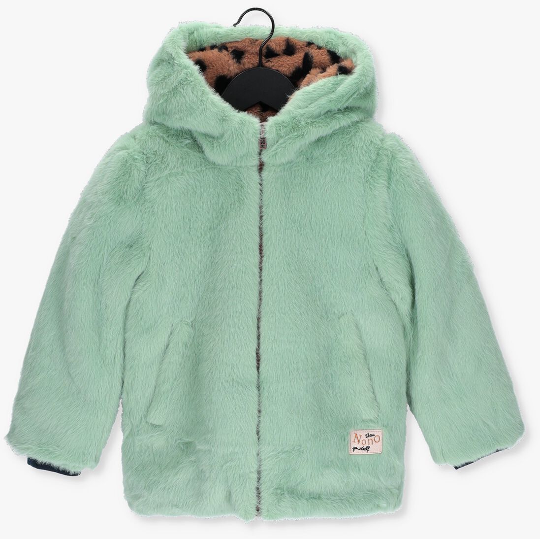 NONO turquoise nono faux fur jas n207-5210