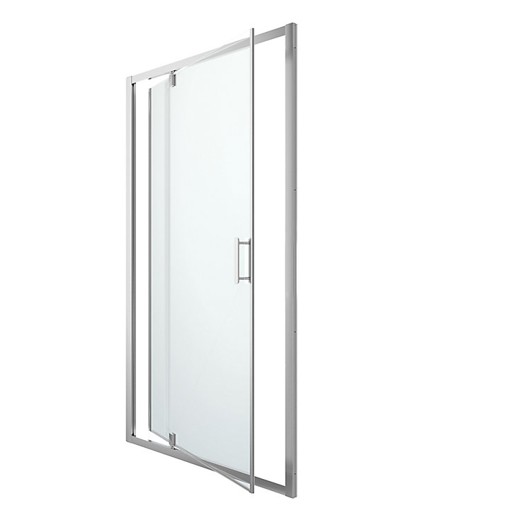 Porte de douche pivotante GoodHome Beloya transparente 120 cm