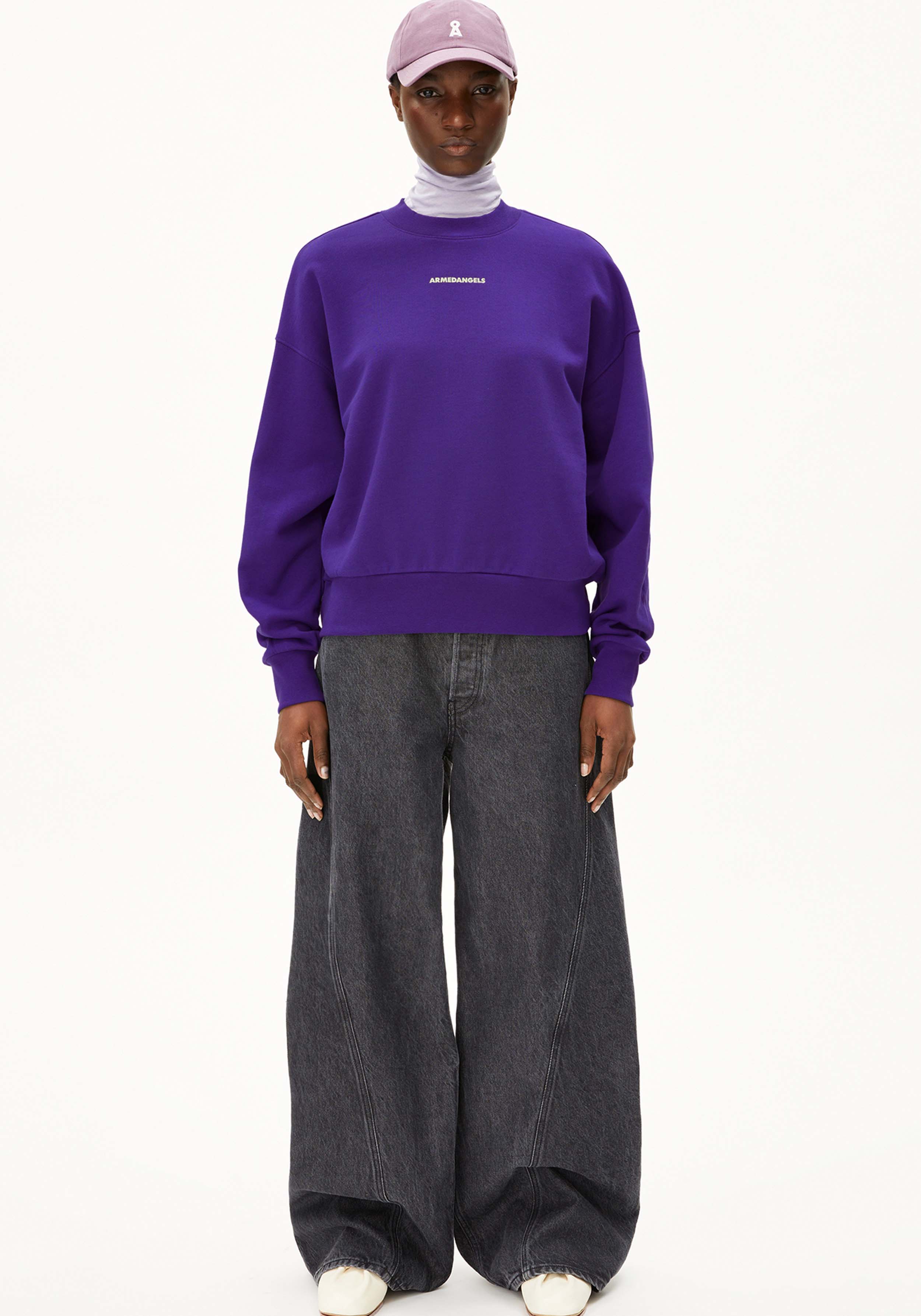 Armedangels Sweatshirt Alizaa Chaange Indigo Lilac