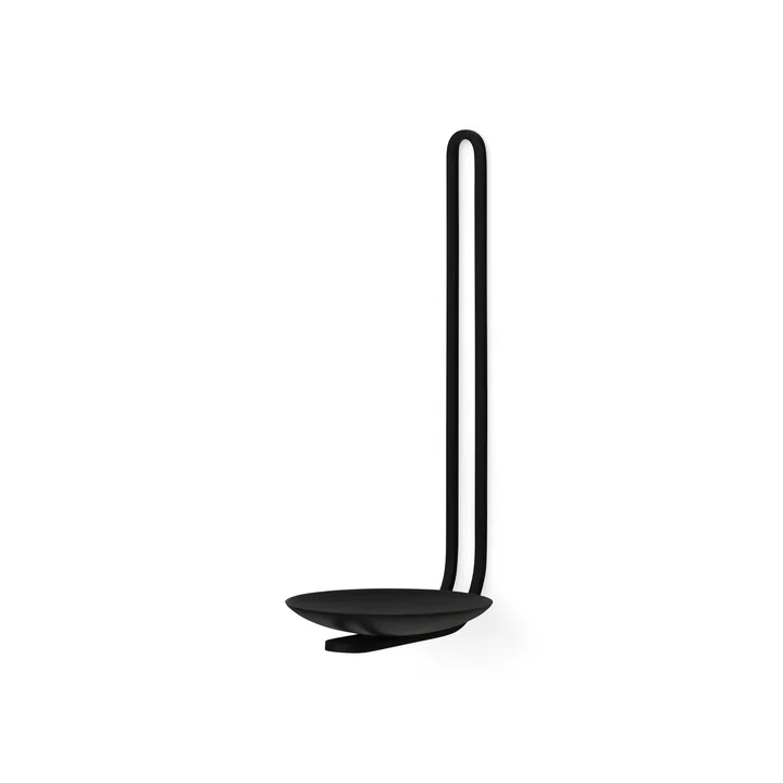 Audo - Clip Wand-Teelichthalter, H 20 cm, schwarz