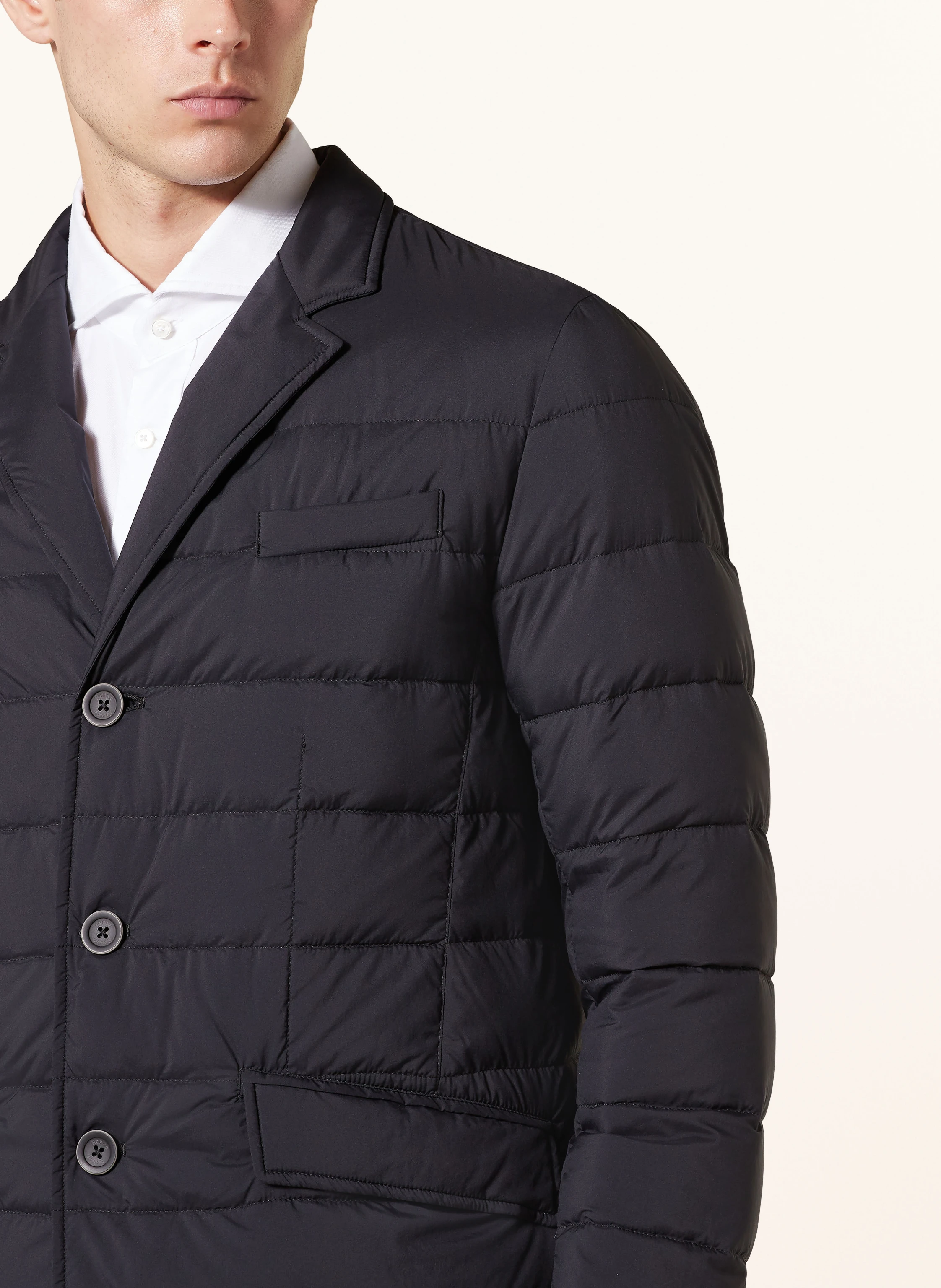 HERNO Lightweight-Daunenjacke mit herausnehmbarer Blende