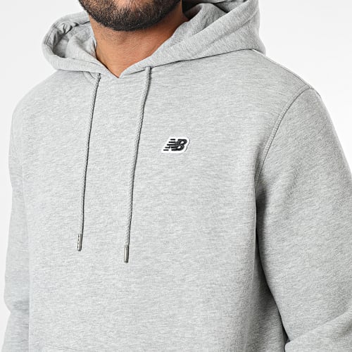 Sweat Capuche Logo MT23602 Gris Chiné