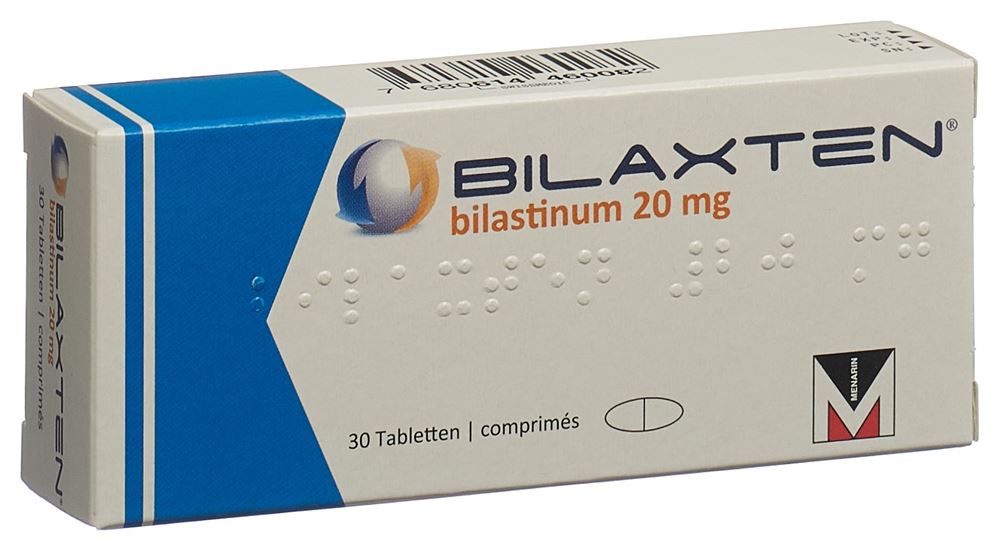 BILAXTEN Tabl 20 mg Blist 30 Stk<br>30 Stück, Blister, Tablette