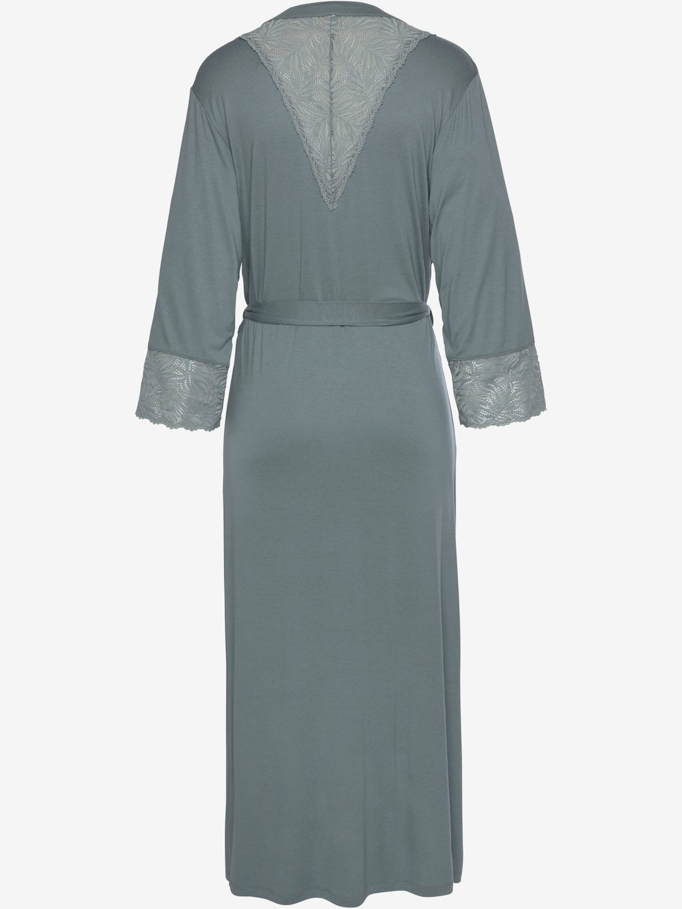 Élégant kimono maxi avec détails en dentelle