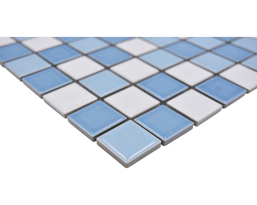 Keramisch mozaïek BM 300 30,2x33 cm mix wit/blauw