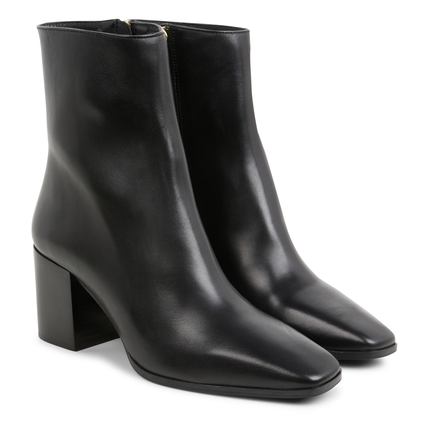 N°670 - Bottines en cuir | Noir