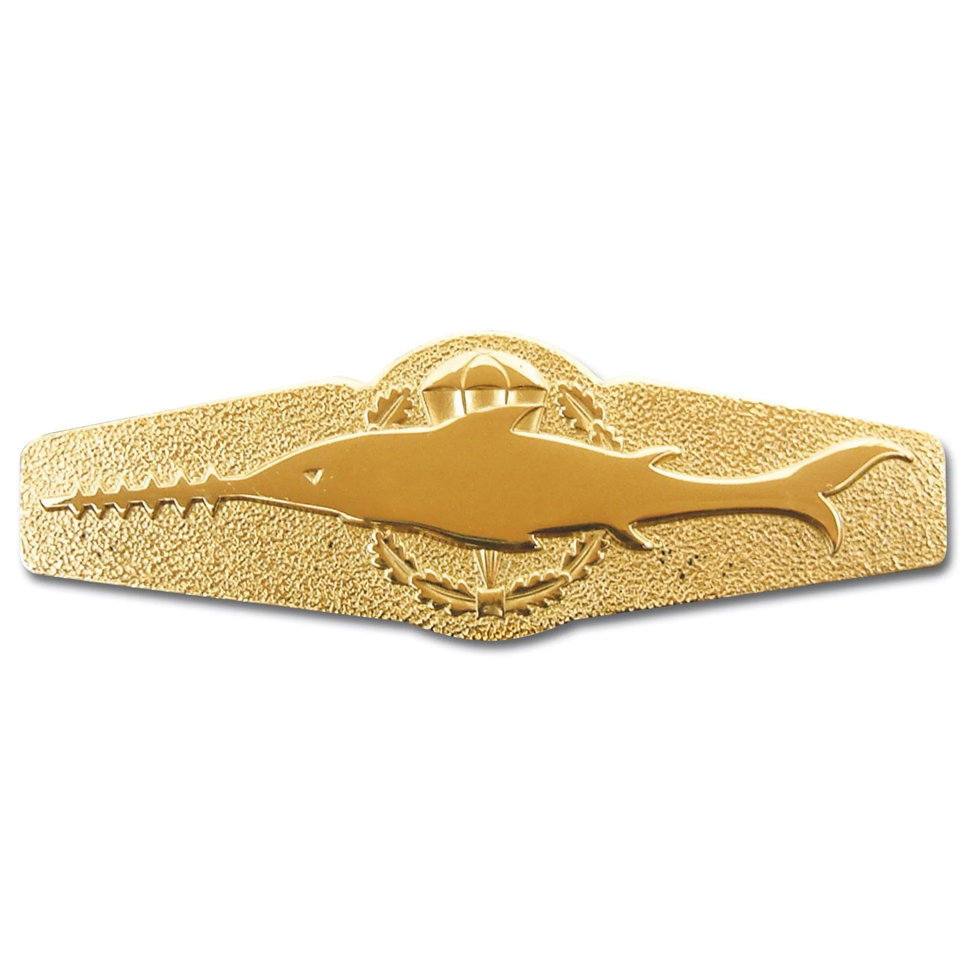 Bundeswehr Neu -  Abzeichen BW Kampfschwimmer Metall Gold