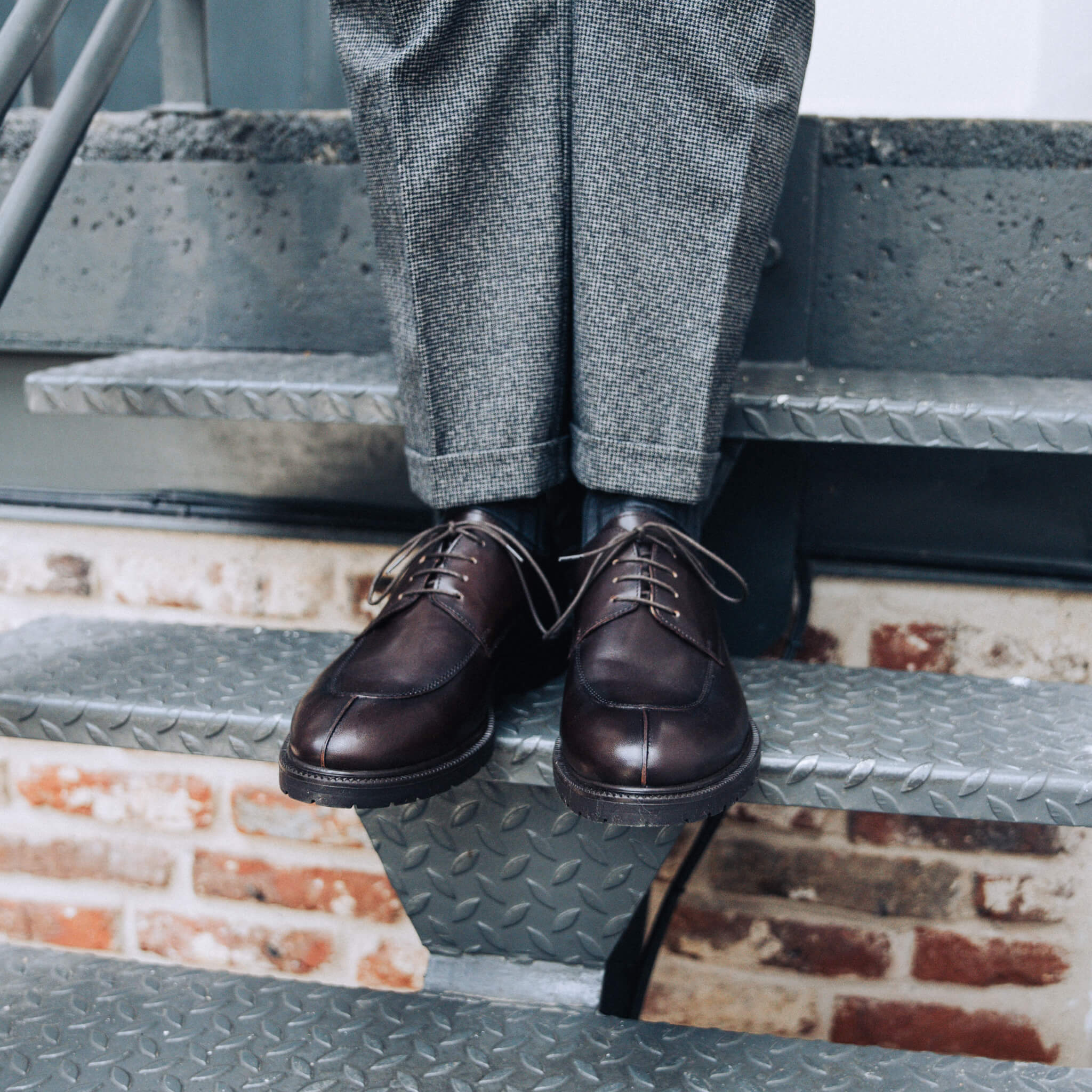 Abi-Derby en cuir marron