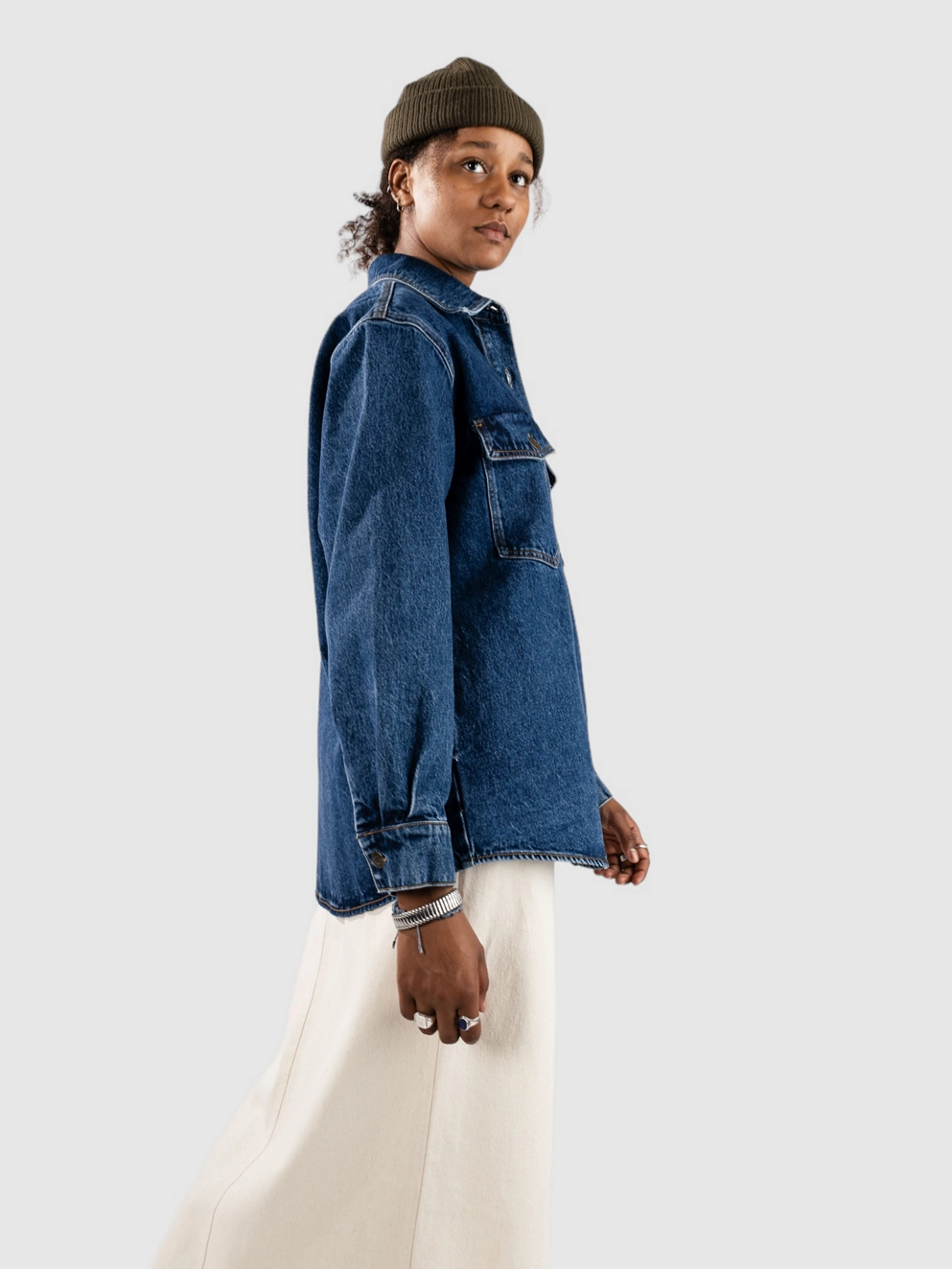 Rhythm Oversized Denim Jacket dark wash