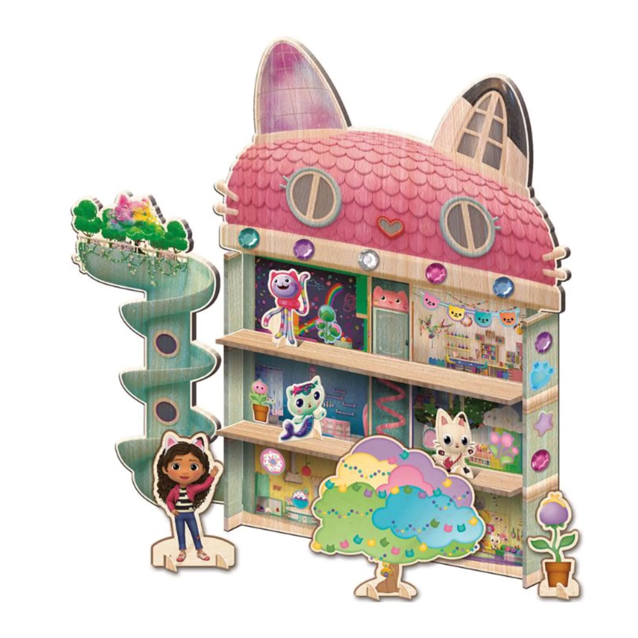 Gabby et la maison magique Maison de Poupée en Bois Gabby's Dollhouse