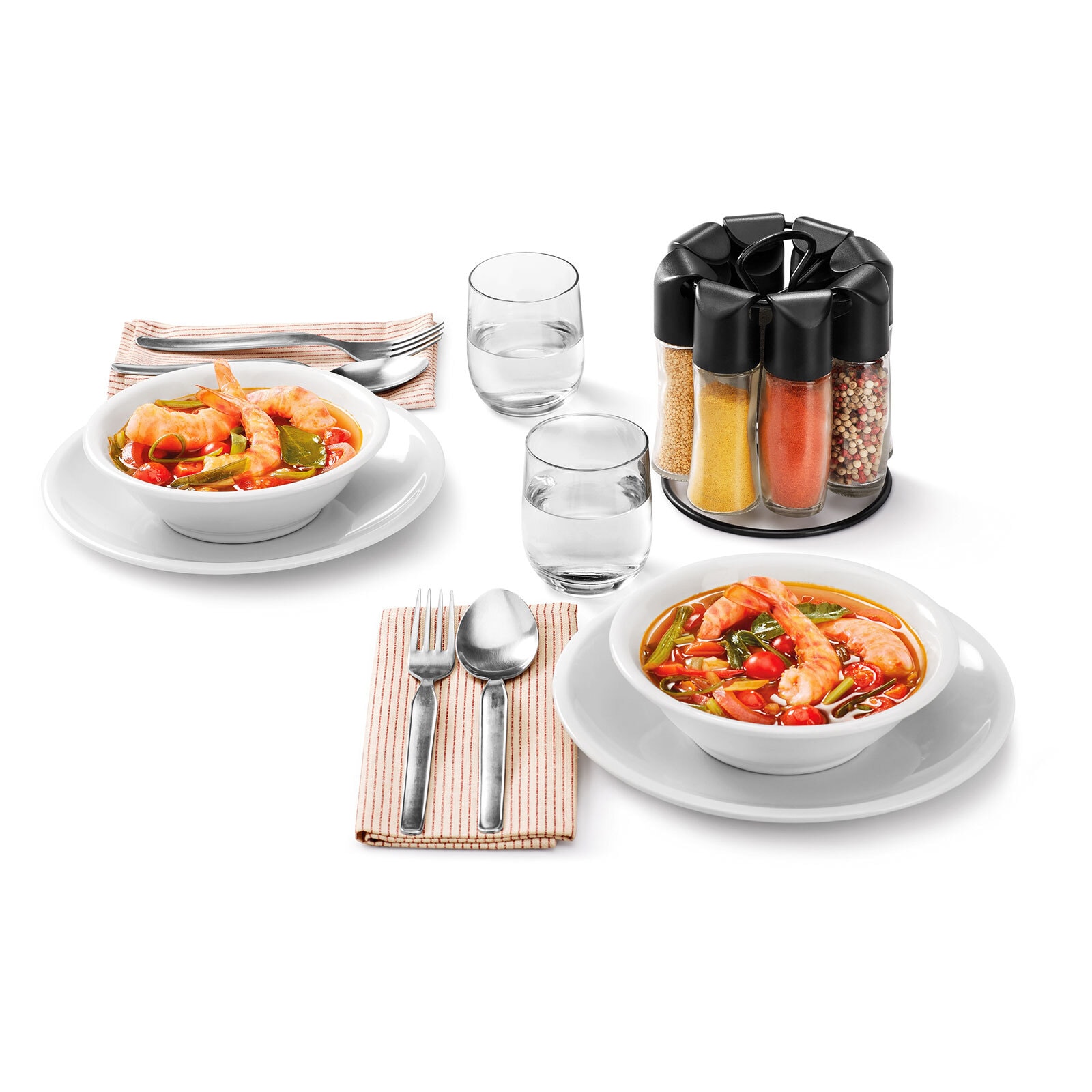 metaltex Gewürzständer Spice-8, Metaltex, Glas/Kunststoff, schwarz