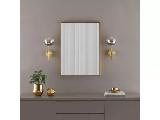 Applique murale dorée verre bicolor - Armela