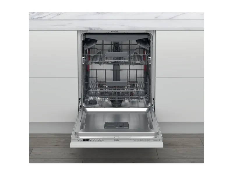 Whirlpool WIC 3C34 PFE S - Opvaskemaskine - til indbygning - Niche - bredde: 60 cm - dybde: 56 cm - højde: 82 cm - sølv
