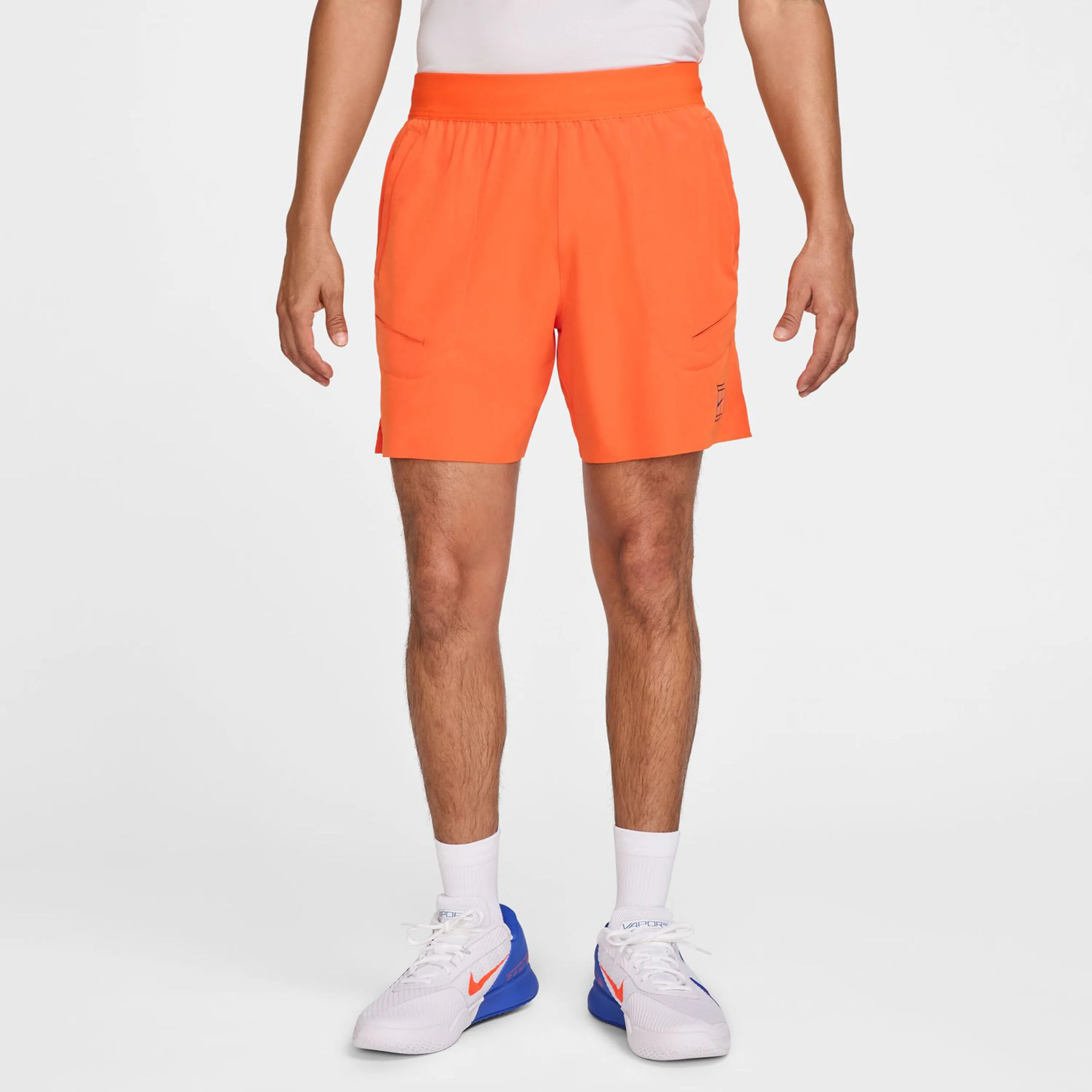 Nike Court Dri-Fit Advantage 6in Shorts Hommes - Orange , Noir
