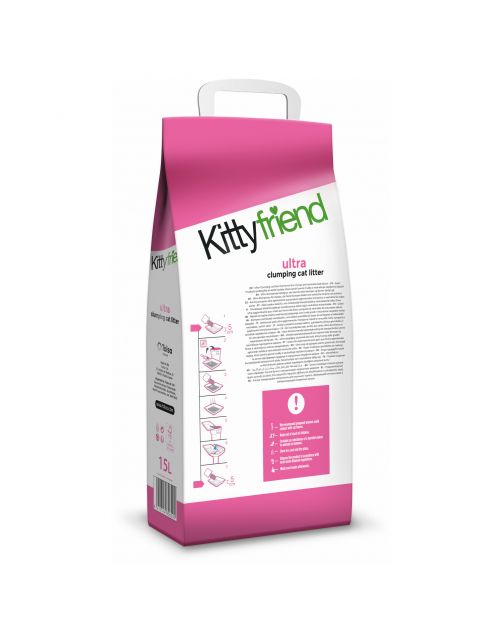 Kittyfriend Ultra Clumping - Kattenbakvulling - 15 l