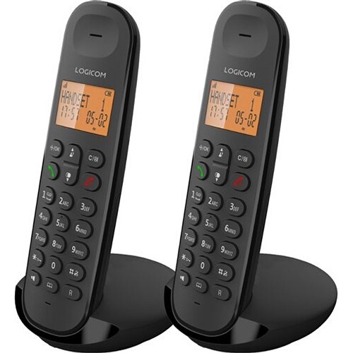 Téléphone sans fil Logicom ILOA 250 DUO Black SANS REPONDEUR