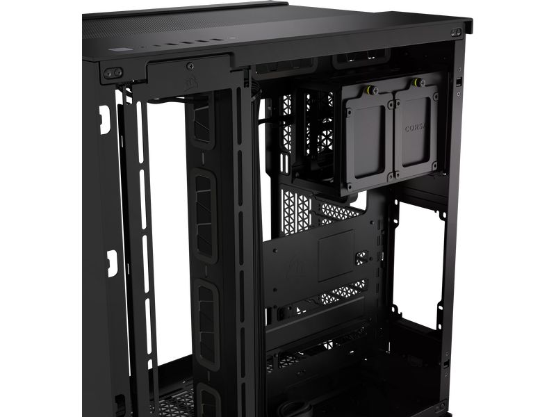 Corsair PC-Gehäuse 6500D Airflow Schwarz Mid-Tower PC-Case mit Zwei-Kammer-Design und herausragendem Luftstrom