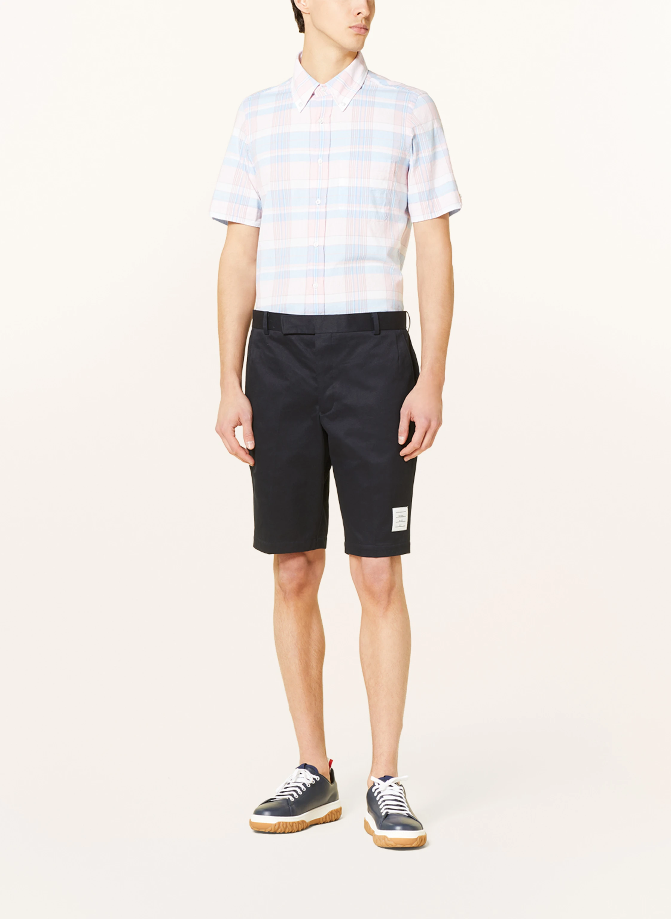 THOM BROWNE. Kurzarm-Hemd Slim Fit