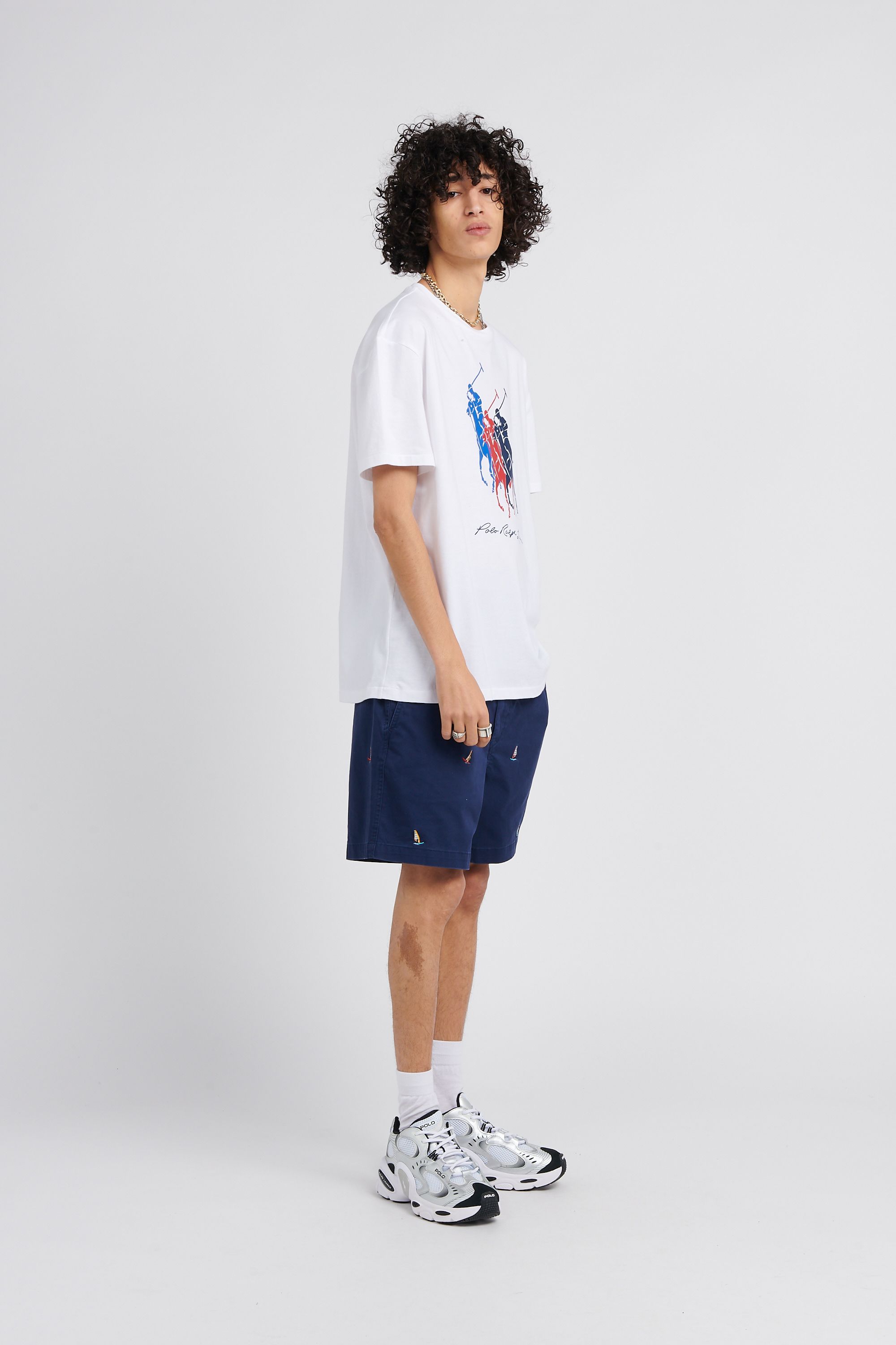 POLO RALPH LAUREN T-shirt  Classic Fit Big Pony Jersey T-Shirt Blanc