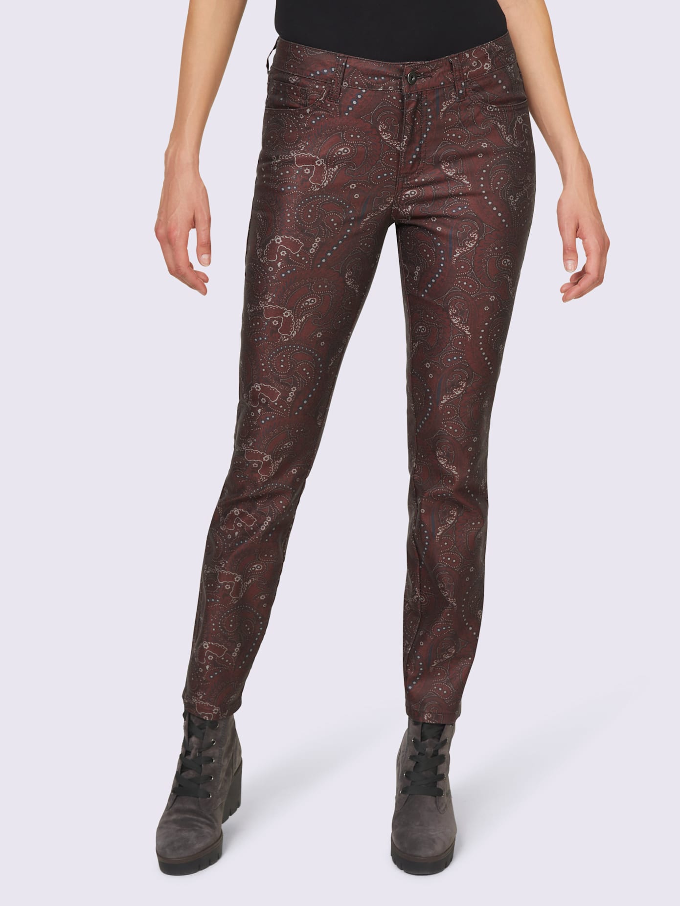 Pantalon imprimé 72% coton