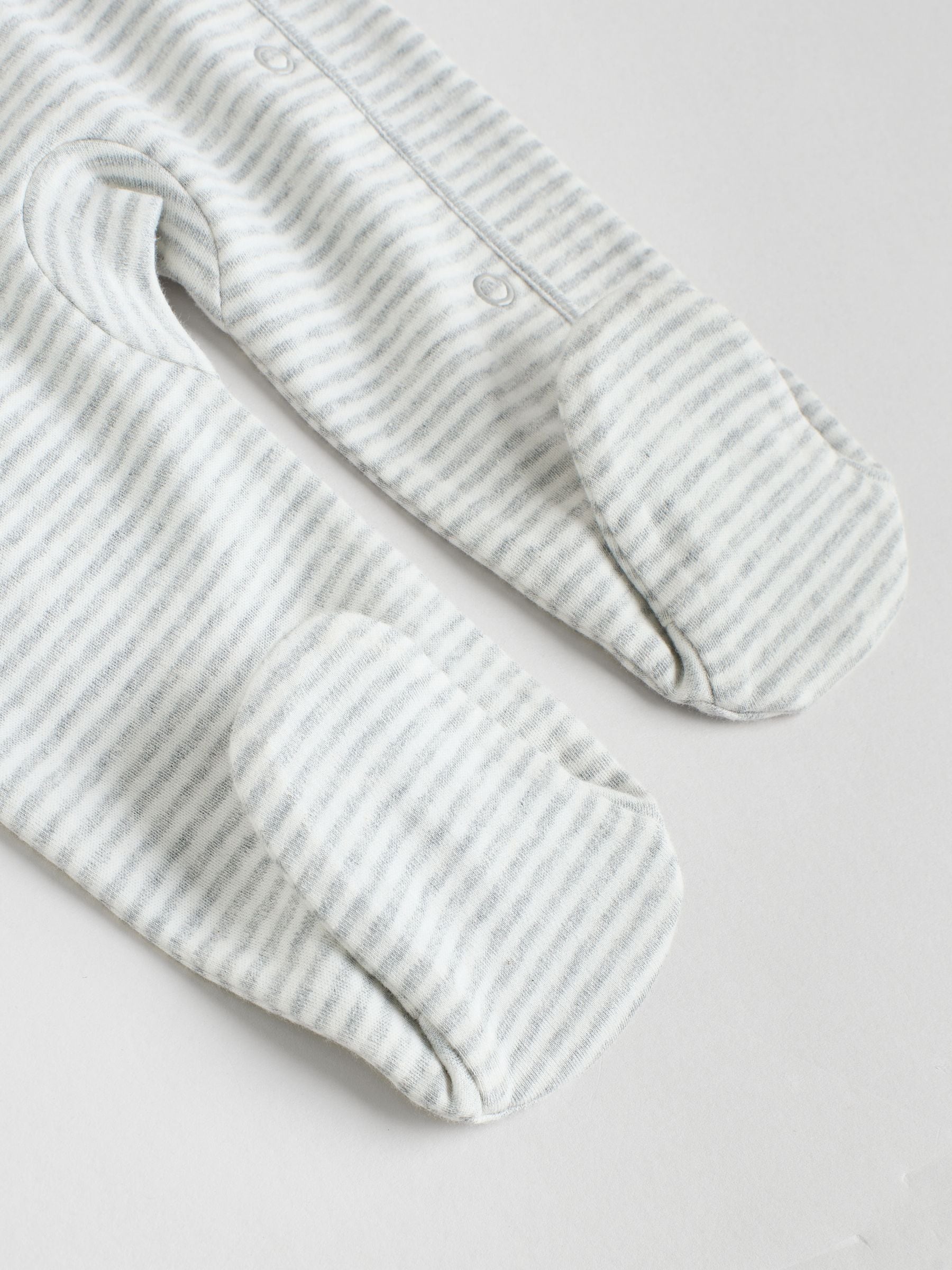 Grijs - Baby Popper Sleepsuits 3 Pack