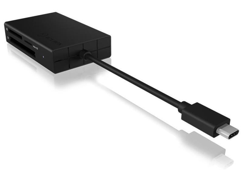 ICY BOX Card Reader Extern IB-CR401-C3 Externer Multi-Kartenleser mit Type-C USB 3.0 Anschluss
