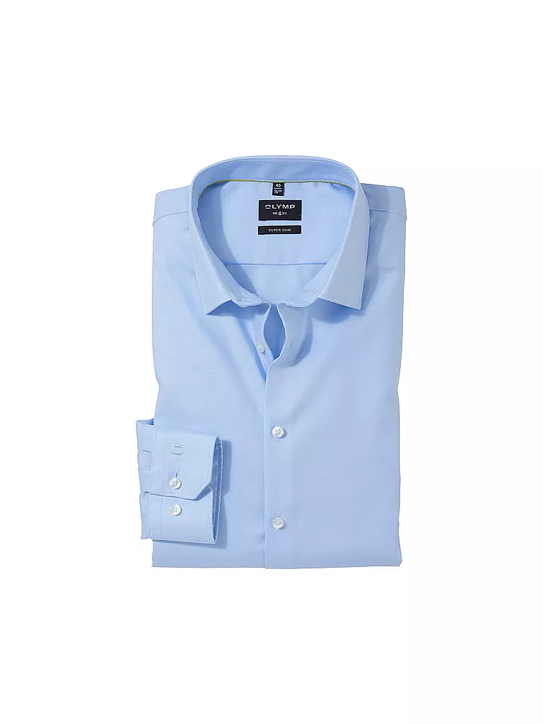 OLYMP NO.6 Hemd SUPER SLIM hellblau