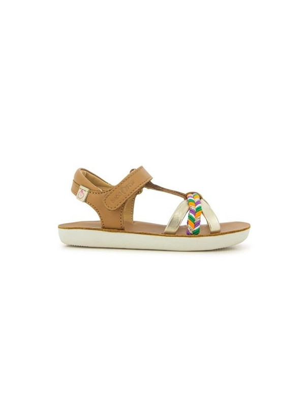Shoo Pom - Sandales fille GOA SALOME Laminato Camel