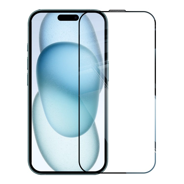 iPhone 15 Gummi Case Hülle mit Panzer Glas Displayschutz Case Friendly   Montagerahmen
