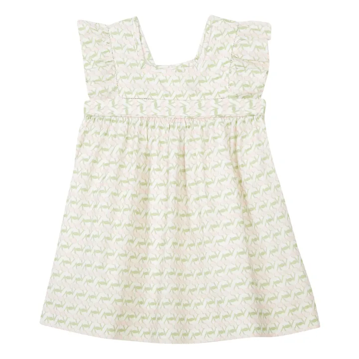 Bonpoint Robe Alexandrina - Capsule Cherry Festival  | Ecru