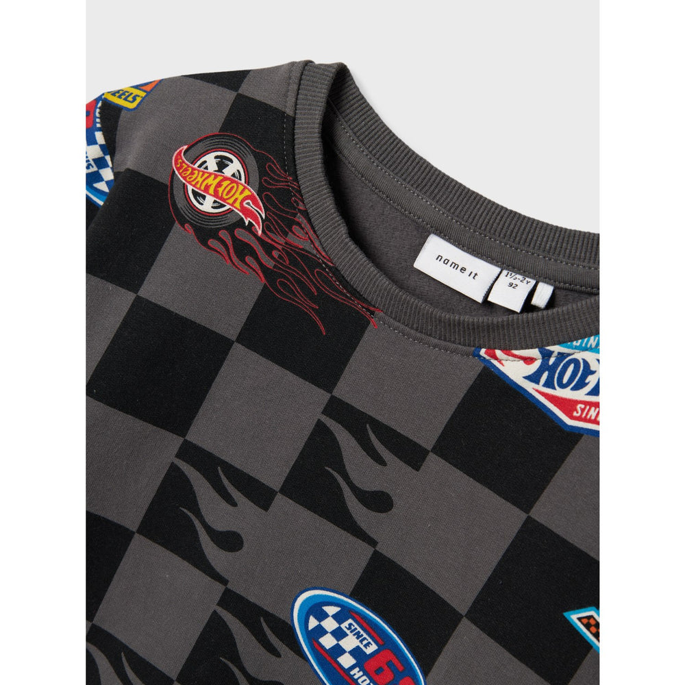 Køb Name It Lava Smoke Drewy Hot Wheels Regular Sweatshirt