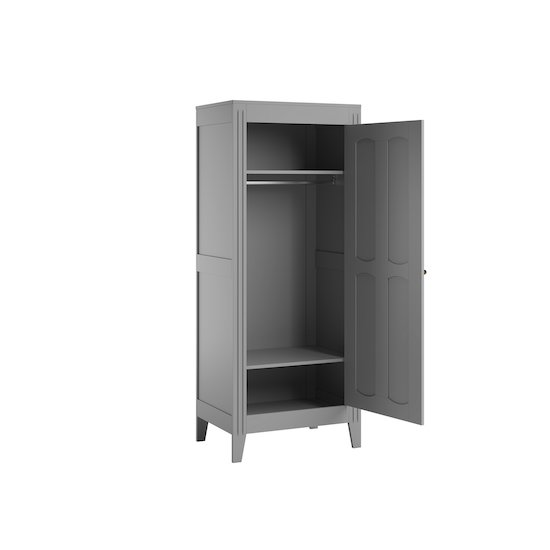 Armoire 1 Porte Milenne   Gris clair        de               Vox