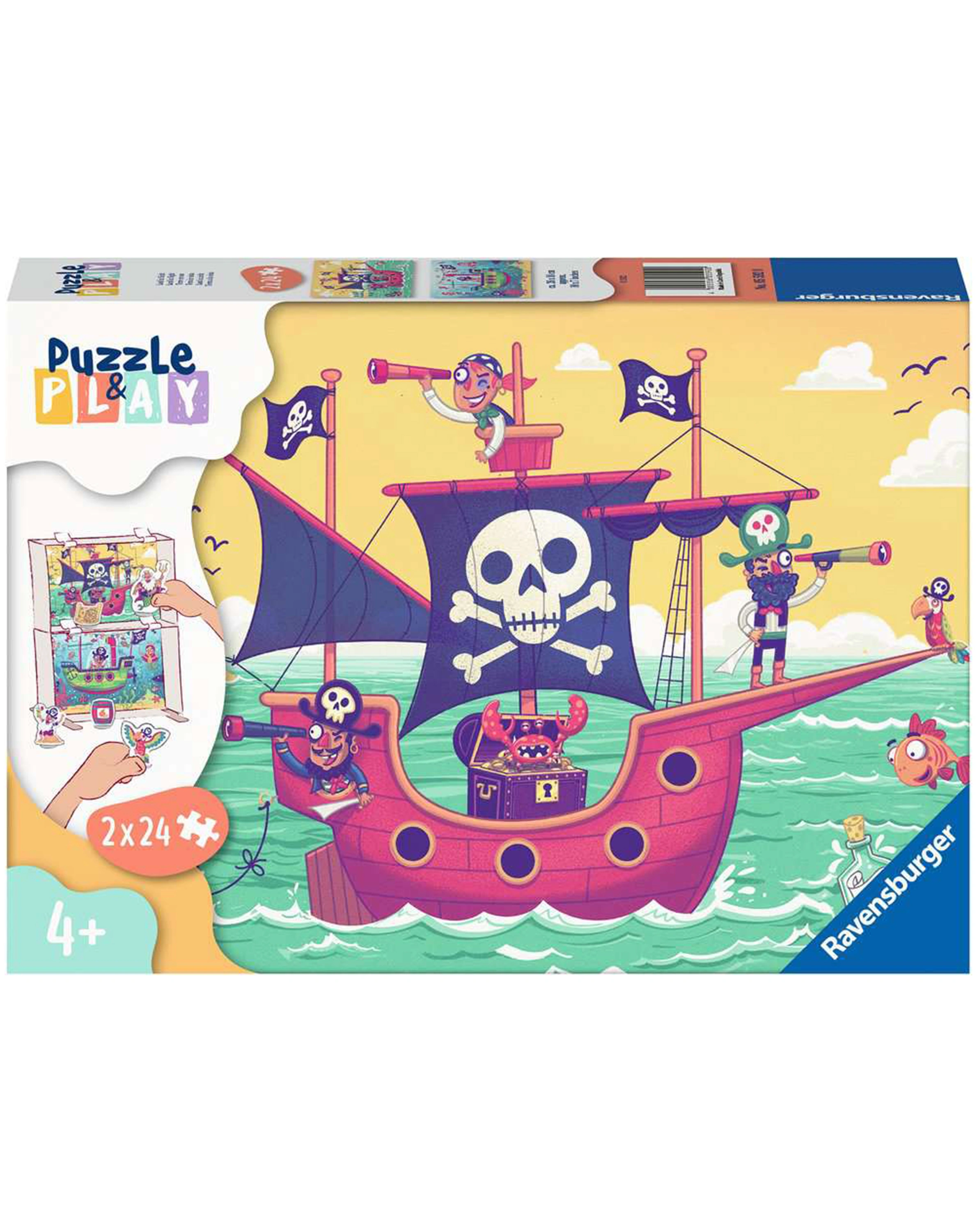 Puzzle PUZZLE&PLAY - PIRATEN 2 2x24-teilig