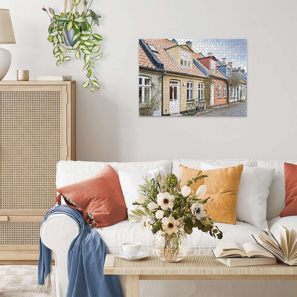 Ravensburger Spiel Häuser in Aarhus, Dänemark