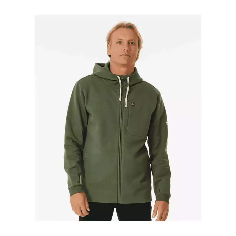 Sweat RIPCURL Vaporcool Zip Thru Hood Dark Olive