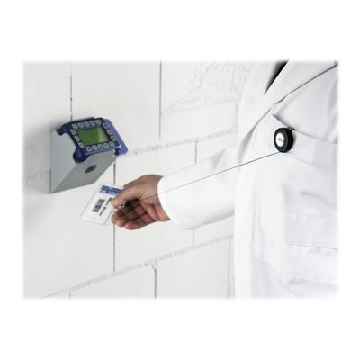 Durable - 10 Enrouleurs de badge - bouton pression