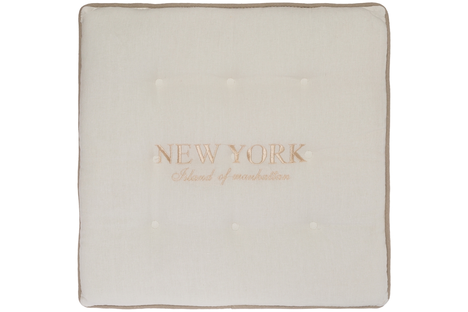 Sitzkissen NEW YORK - beige - 40x40 cm