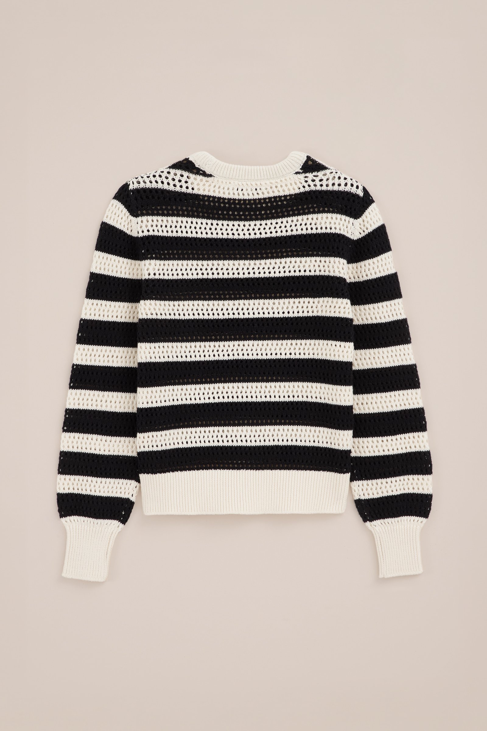 Meisjes gestreepte trui WE Fashion Zwart